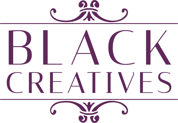 Purple logo of AIGA Baltimore's Black Creatives logo.
